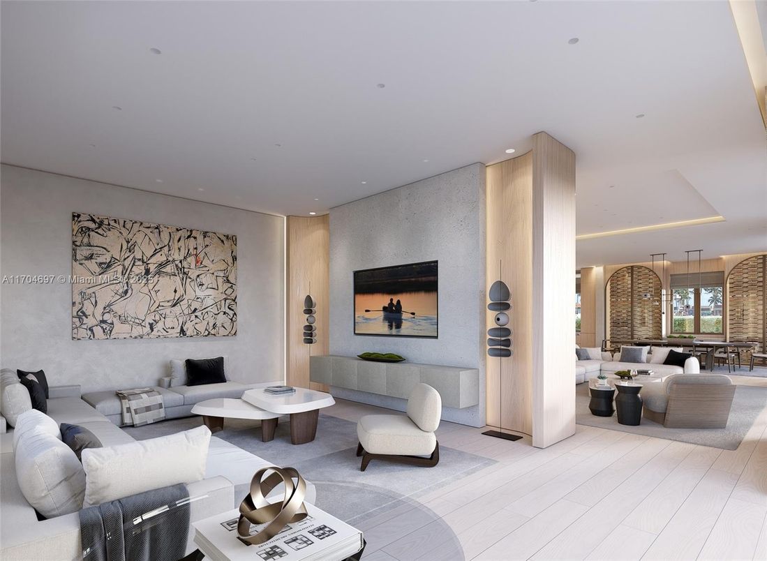 Interior, Living room, Recessed Lighting