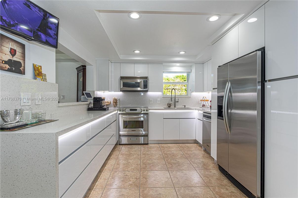 Interior, Kitchen, Recessed Lighting, Stainless Steel Appliances