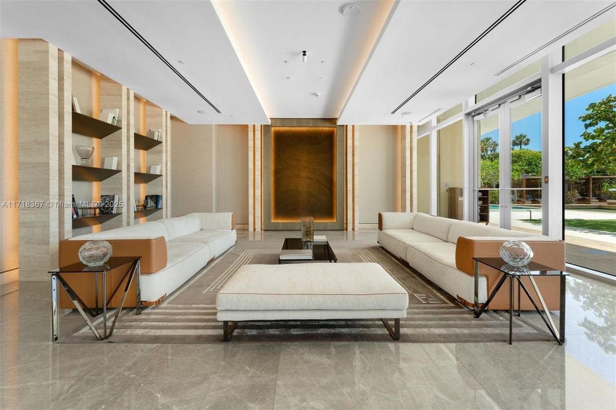 Interior, Living room, Recessed Lighting