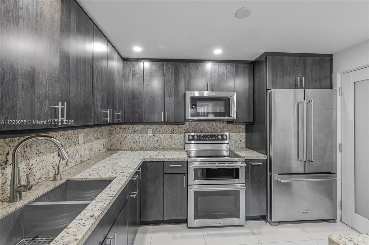 Interior, Kitchen, Recessed Lighting, Stainless Steel Appliances