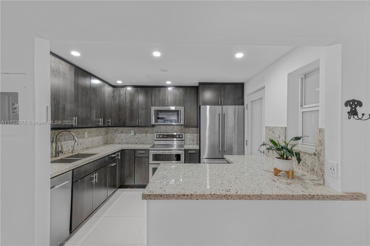 Interior, Kitchen, Recessed Lighting, Stainless Steel Appliances