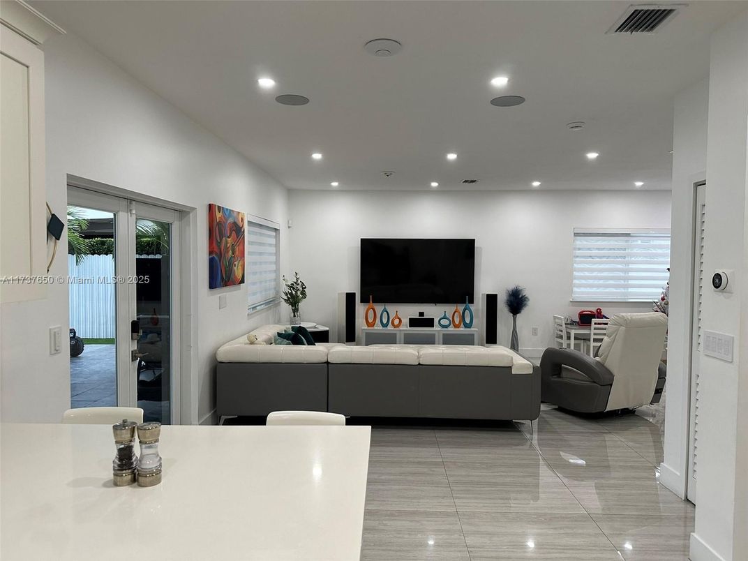Interior, Living room, Recessed Lighting