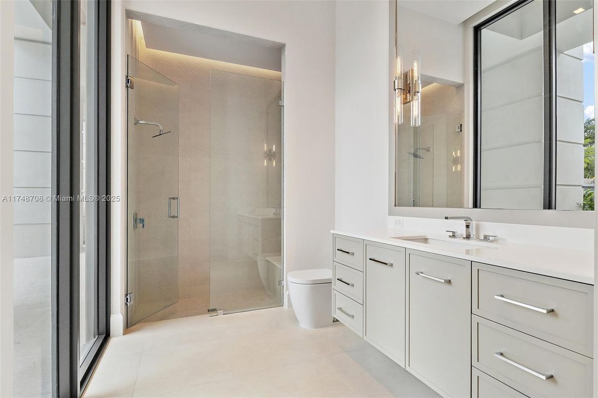 Bathroom, Dual Sink Vanities, Glass Shower, Interior