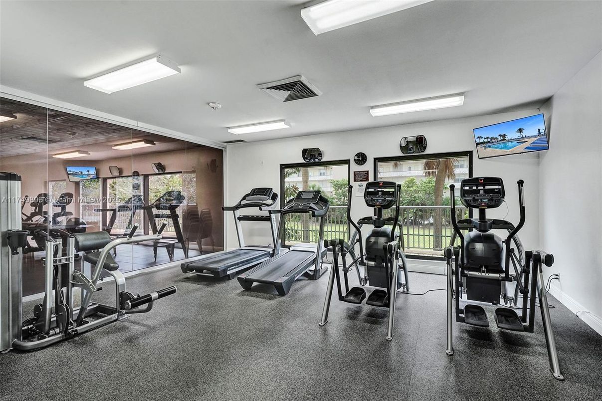 Fitness Equipment, Gym, Interior
