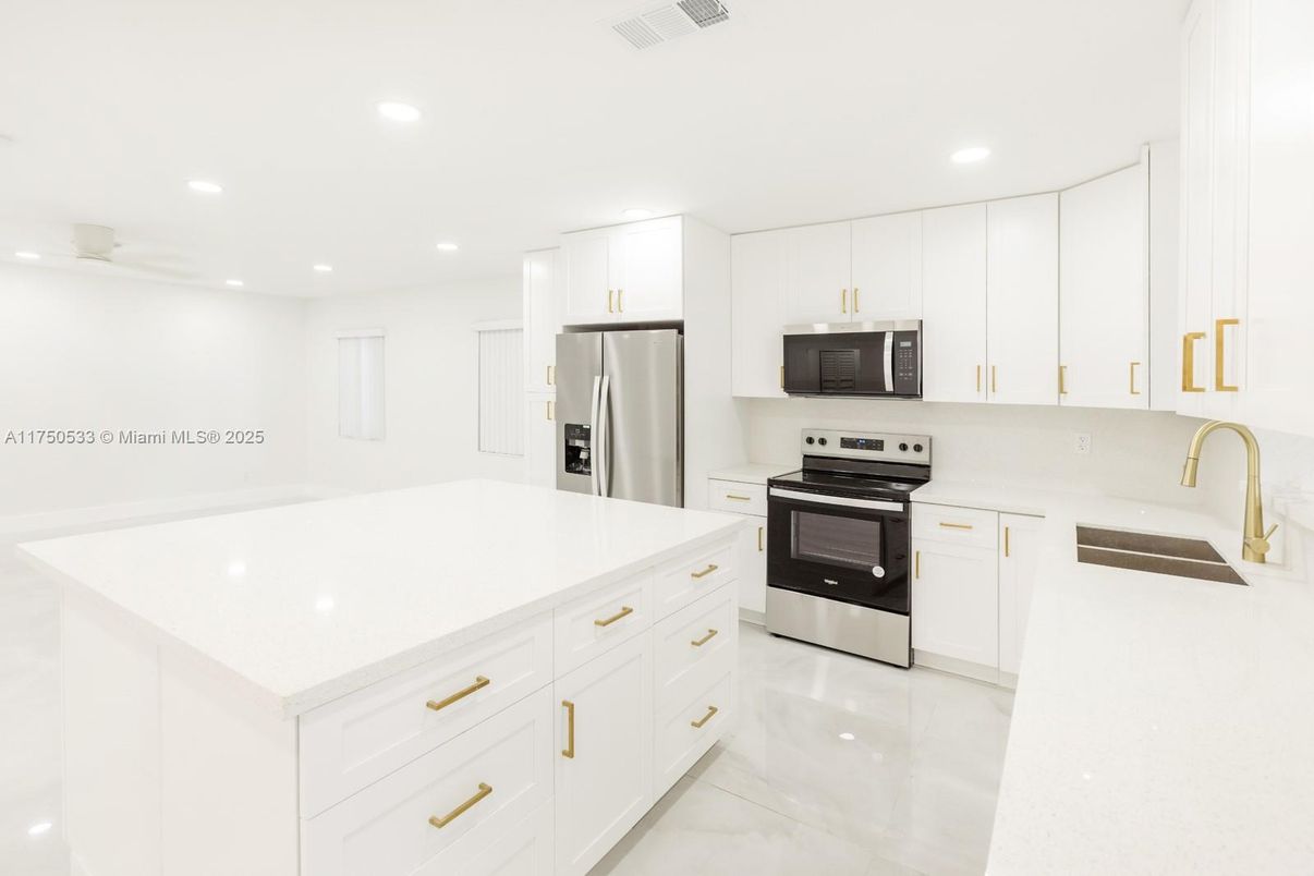 Interior, Kitchen, Recessed Lighting, Stainless Steel Appliances