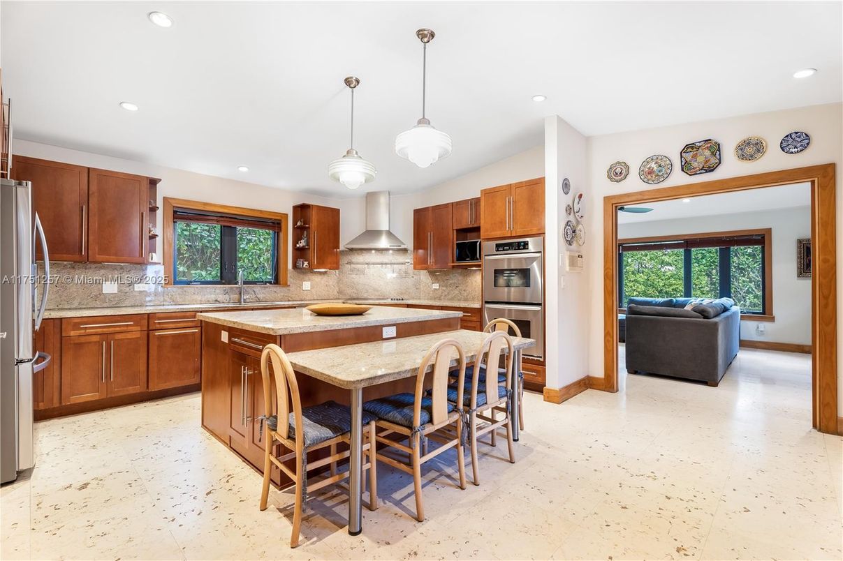 Interior, Kitchen, Pendant Lights, Recessed Lighting, Stainless Steel Appliances