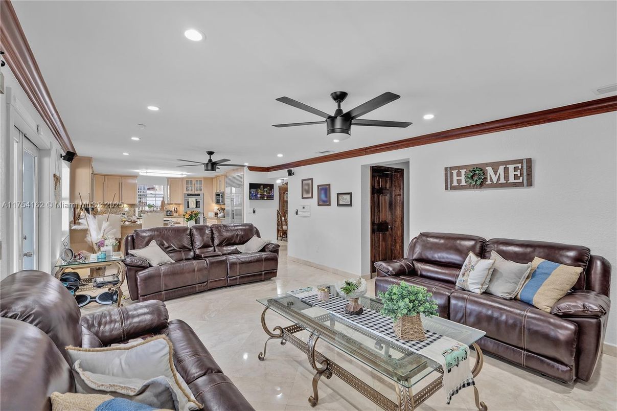 Interior, Living room, Recessed Lighting