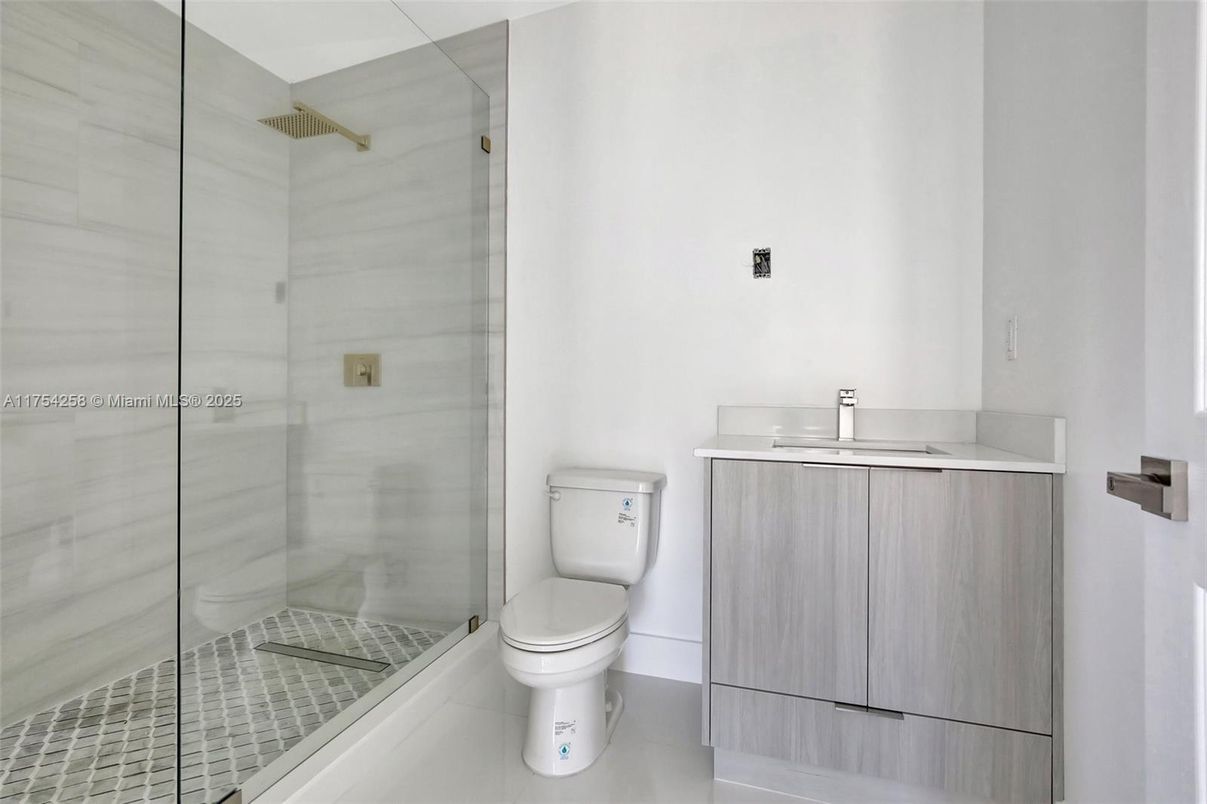 Bathroom, Glass Shower, Interior