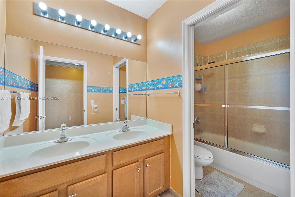 Bathroom, Dual Sink Vanities, Glass Shower, Interior