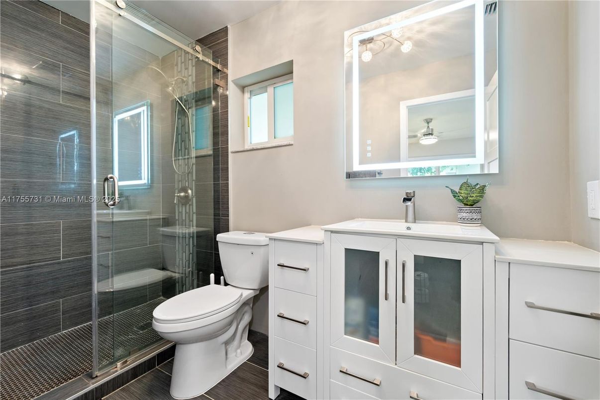 Bathroom, Glass Shower, Interior