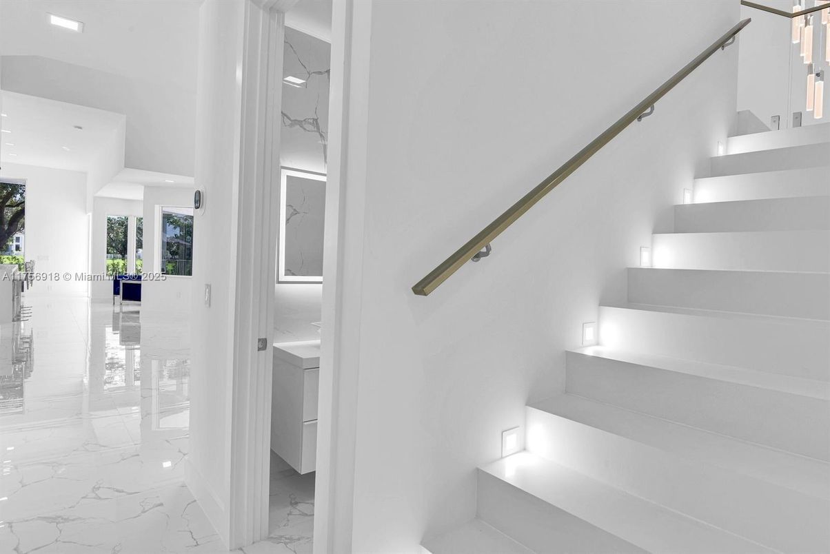 Interior, Marble, Recessed Lighting