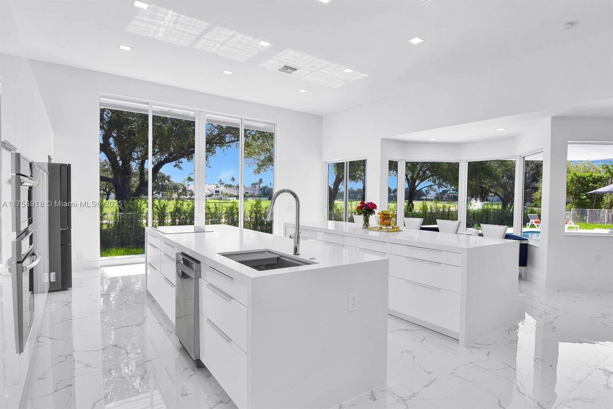Interior, Kitchen, Marble, Recessed Lighting
