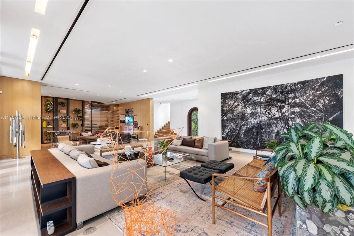 Interior, Living room, Recessed Lighting