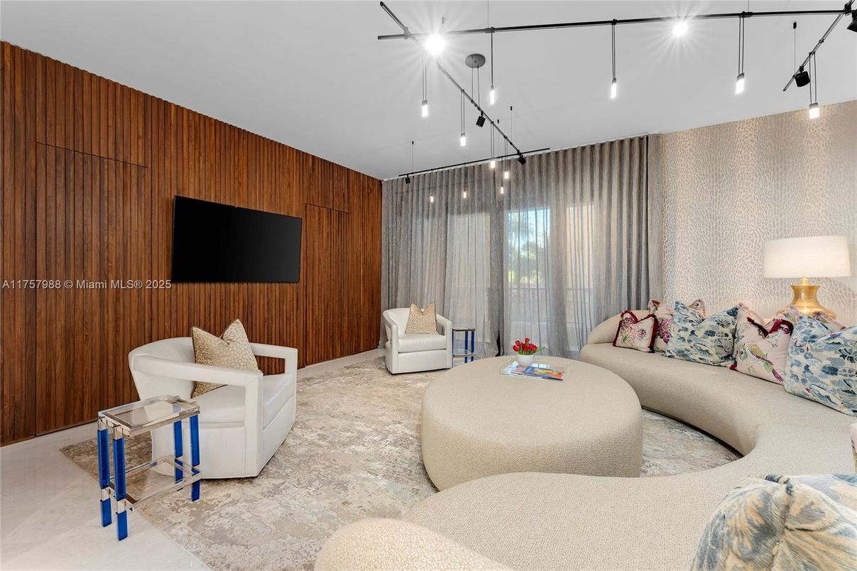 Interior, Living room, Pendant Lights, Wooden Walls