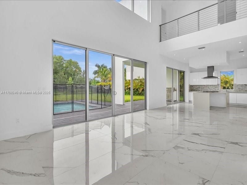 Interior, Kitchen, Marble, Recessed Lighting