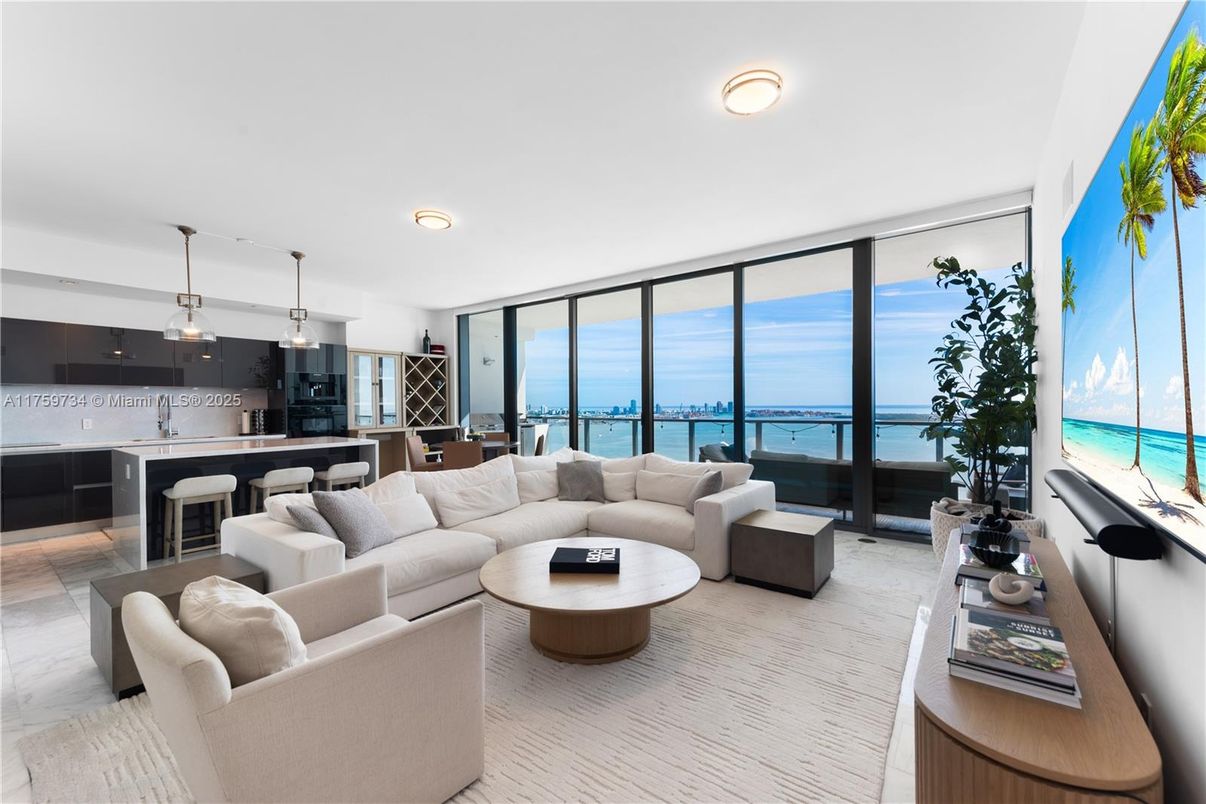 Dining room, Interior, Kitchen, Living room, Pendant Lights, Recessed Lighting, Stainless Steel Appliances, Water