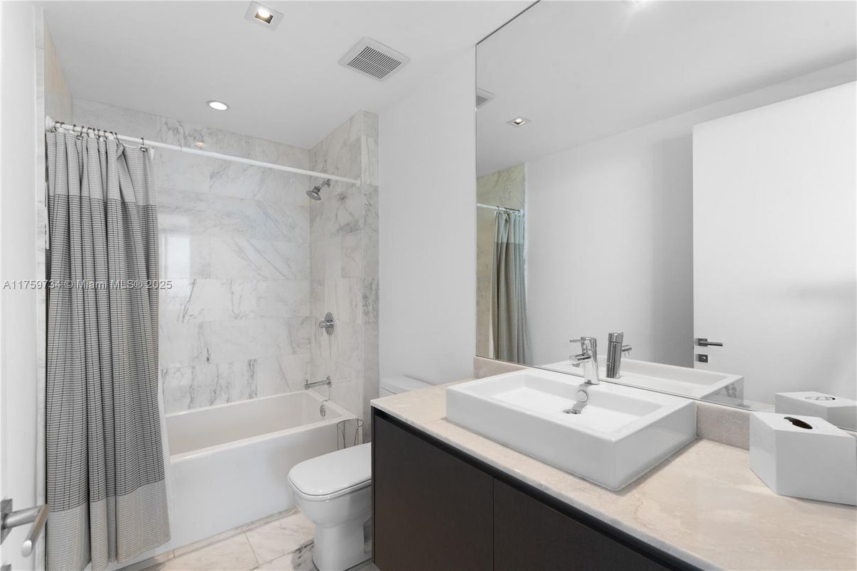 Bathroom, Glass Shower, Interior, Marble, Marble Walls, Recessed Lighting