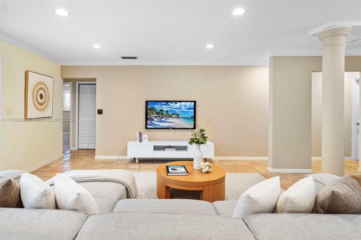 Interior, Living room, Recessed Lighting
