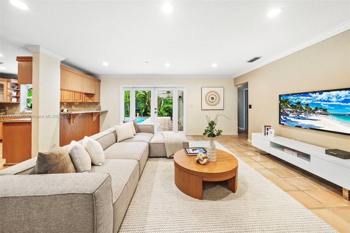 Interior, Living room, Recessed Lighting