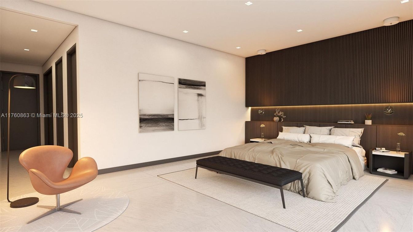 Bedroom, Interior, Recessed Lighting
