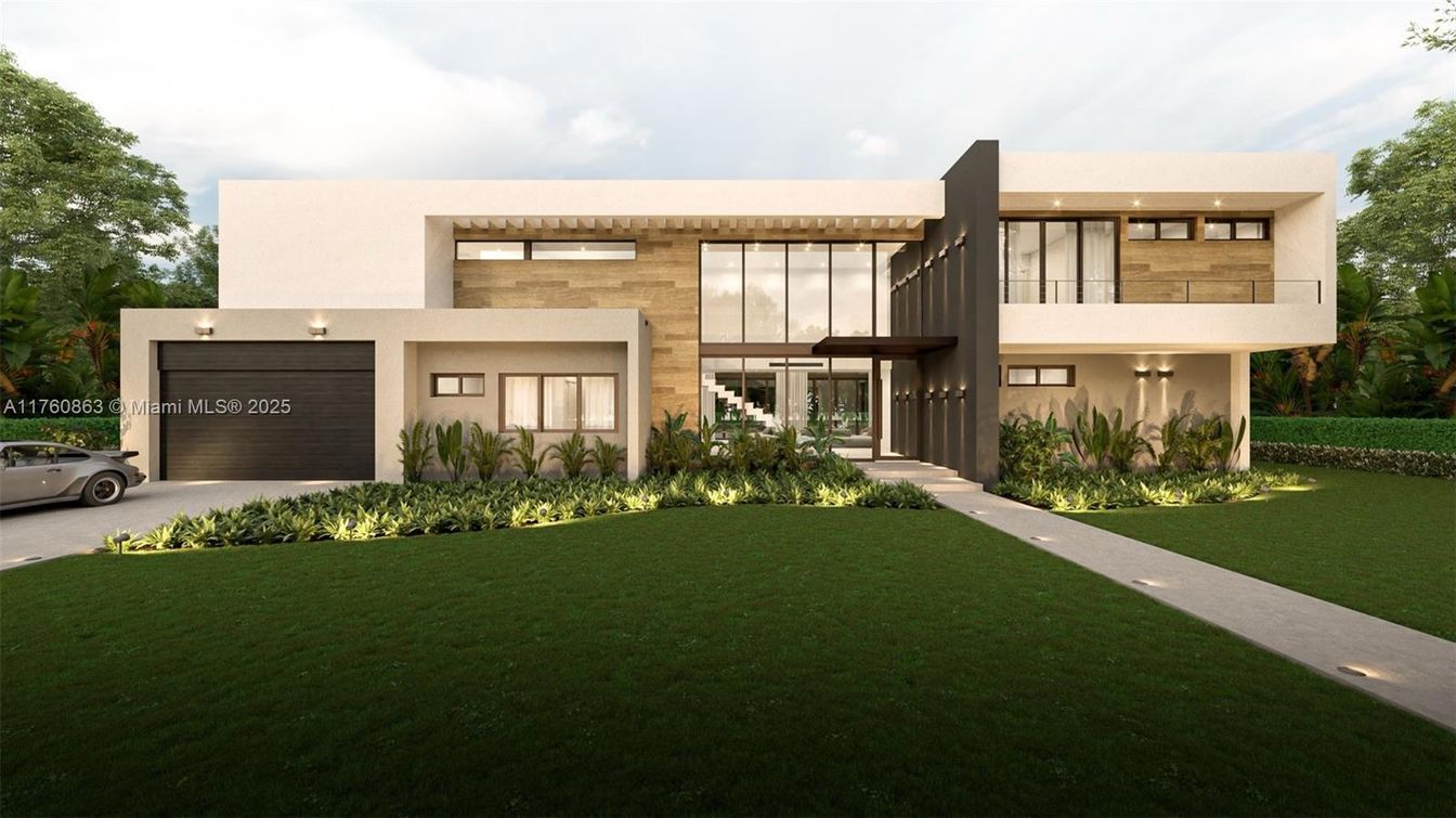 Attached, Backyard, Exterior, Facade, Modern