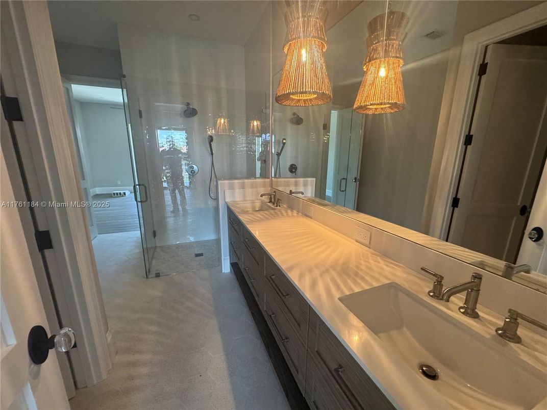 Bathroom, Dual Sink Vanities, Glass Shower, Interior