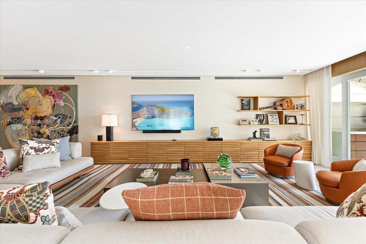 Interior, Living room, Recessed Lighting