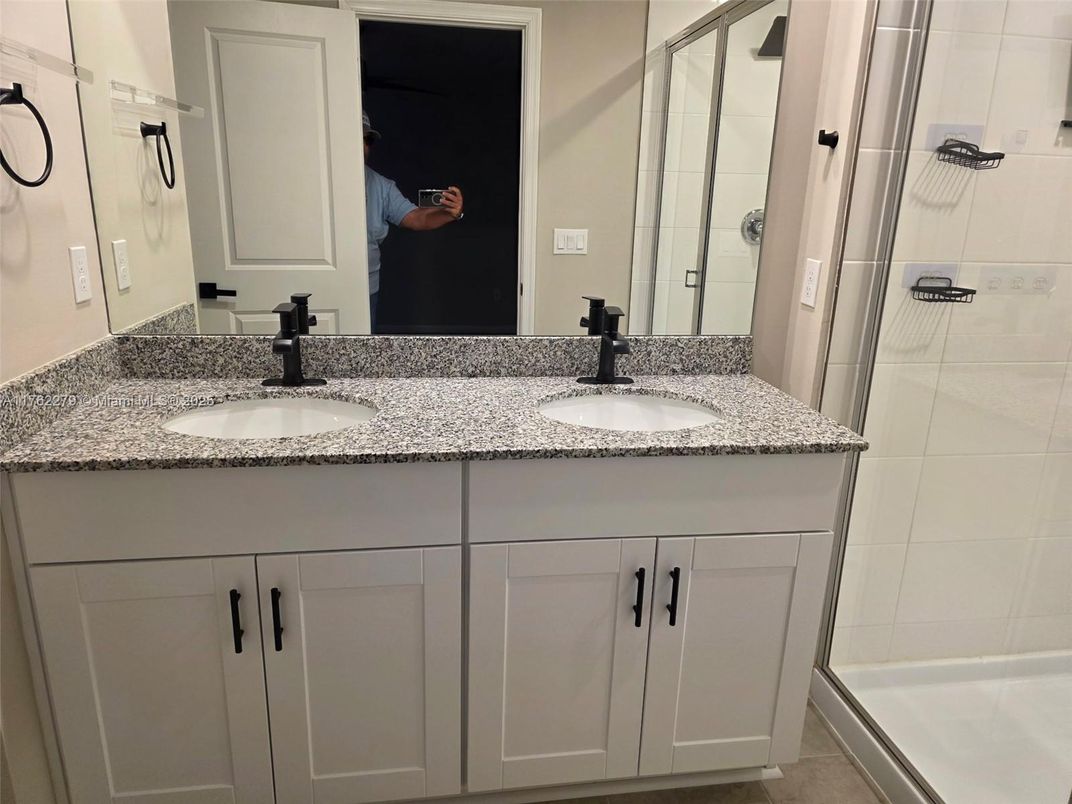 Bathroom, Dual Sink Vanities, Glass Shower, Interior