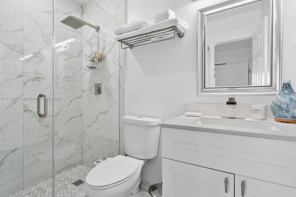 Bathroom, Glass Shower, Interior, Marble Walls