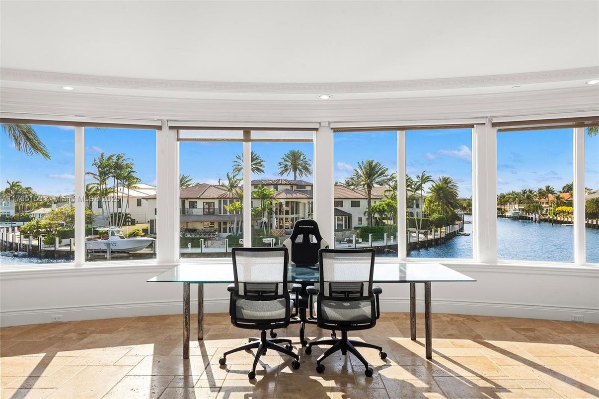 Home Office, Interior, Recessed Lighting, Water