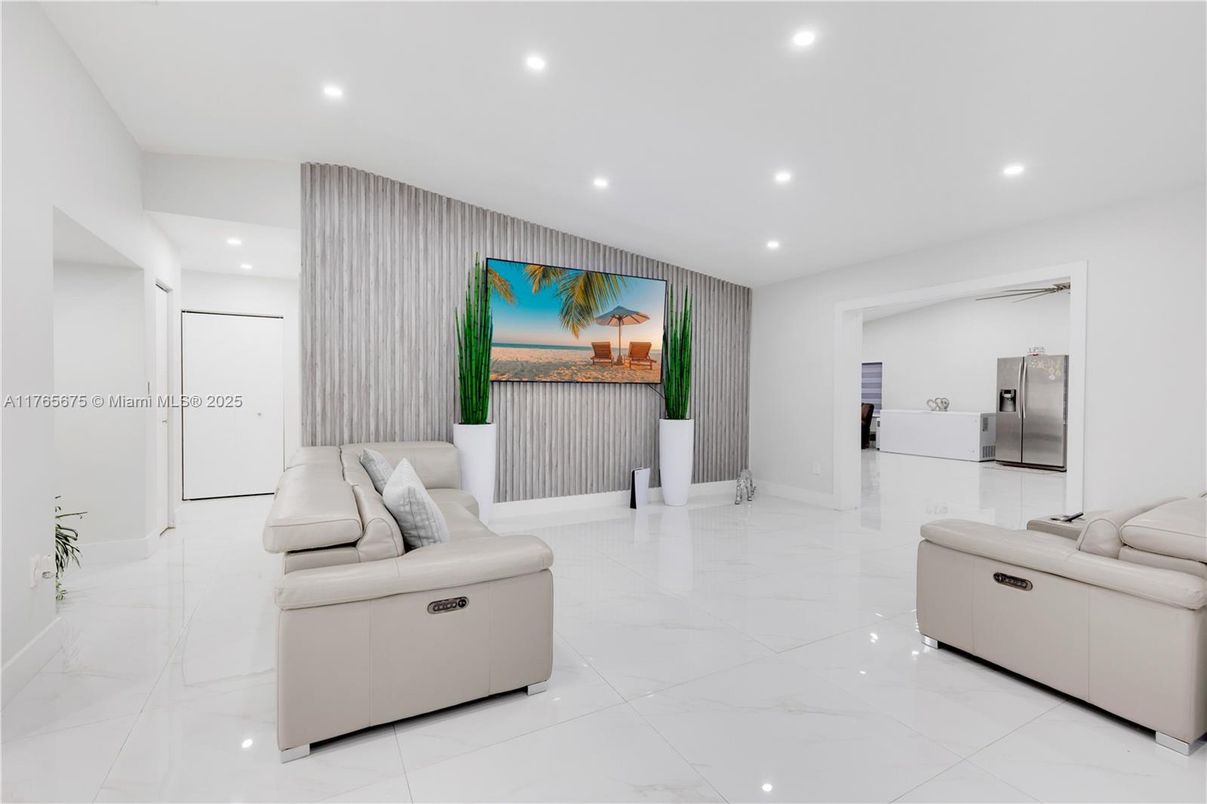 Interior, Living room, Marble, Recessed Lighting