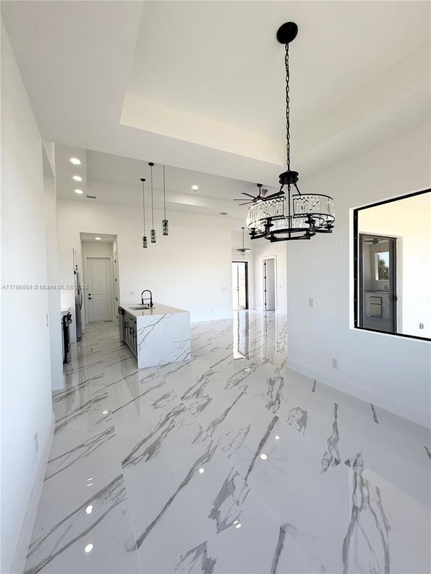 Interior, Marble, Pendant Lights, Recessed Lighting