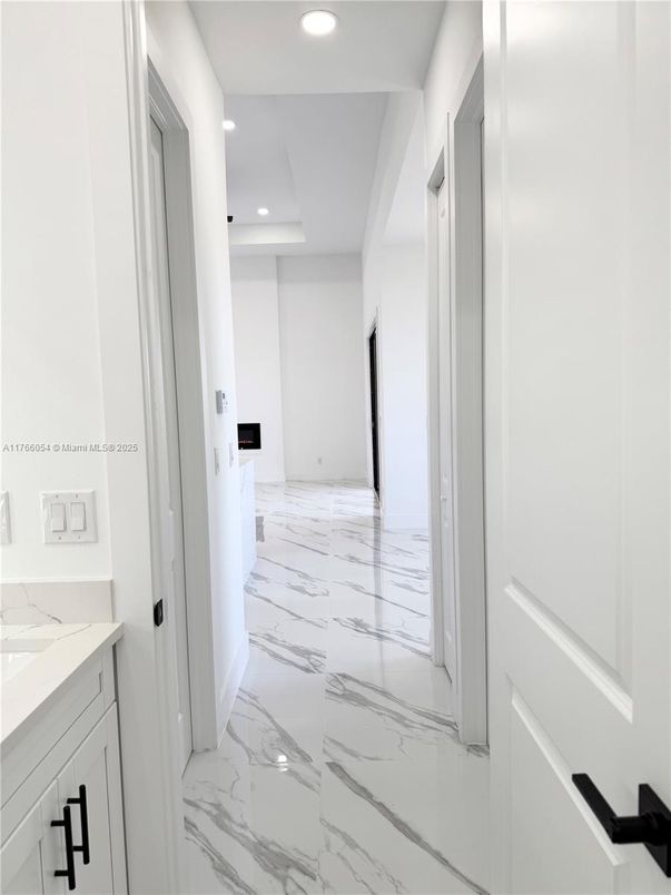 Interior, Marble, Recessed Lighting