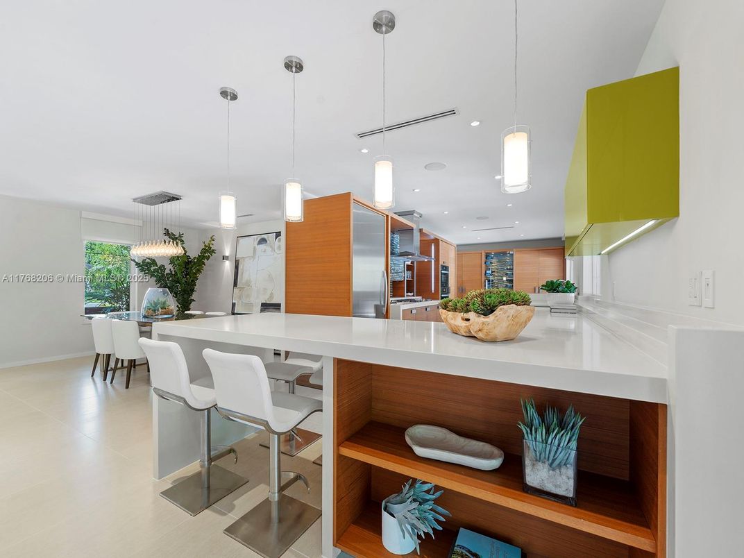 Interior, Kitchen, Pendant Lights, Recessed Lighting, Stainless Steel Appliances