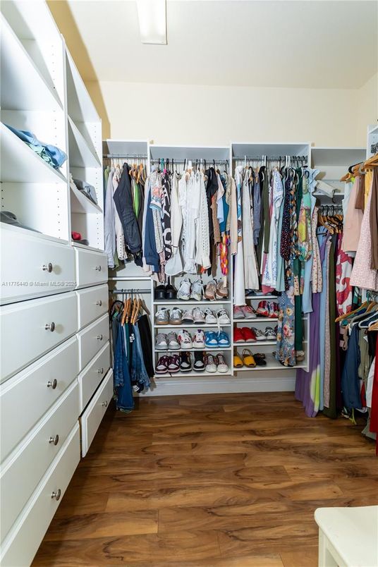 Interior, Walk-in Closets, Wood Texture Flooring