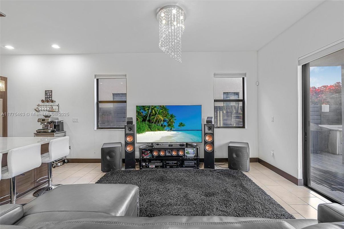 Interior, Living room, Recessed Lighting