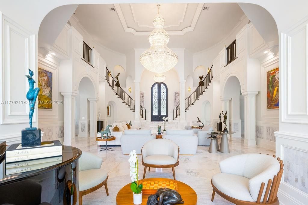 Chandelier, Interior, Living room, Marble, Piano, Recessed Lighting