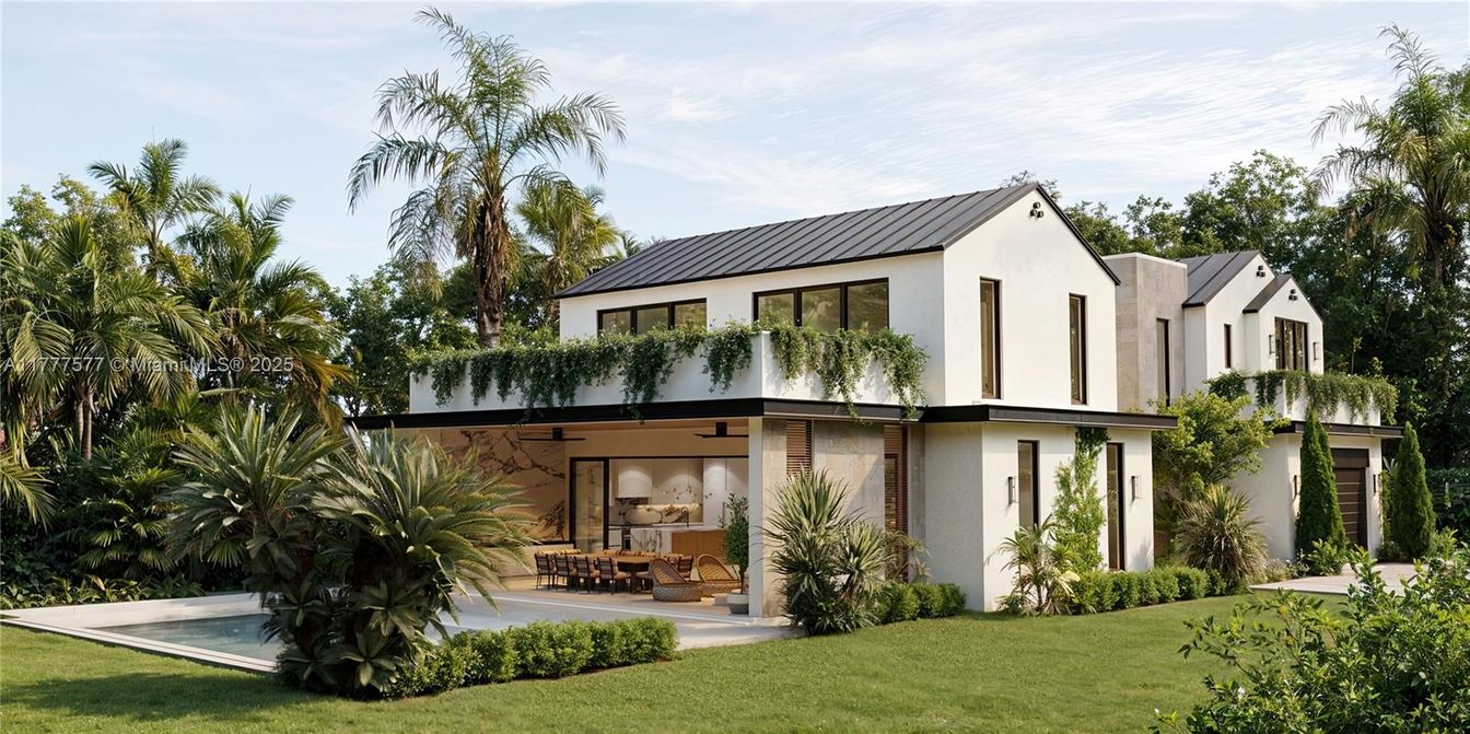 Backyard, Exterior, Facade, Pool, Farmhouse