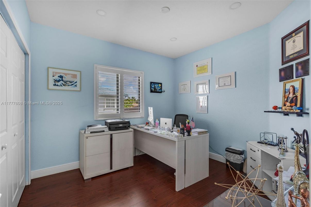 Home Office, Interior, Wood Texture Flooring
