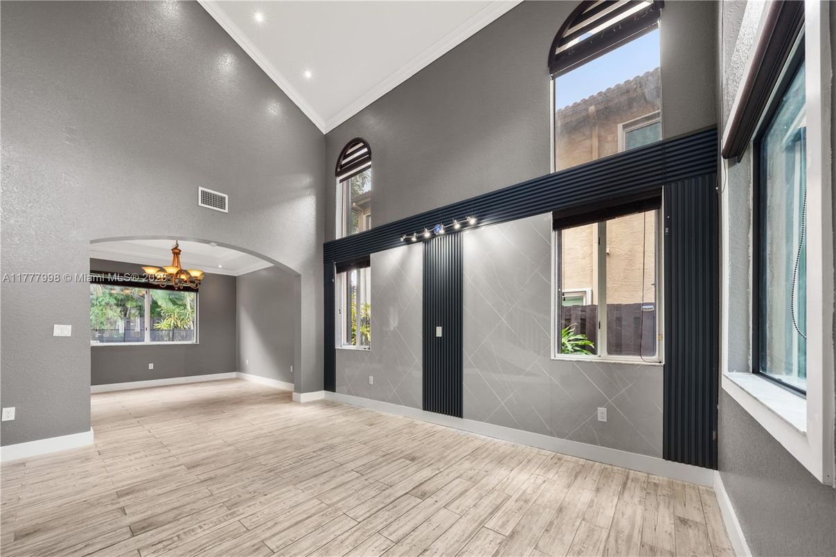 Chandelier, Interior, Recessed Lighting, Wood Texture Flooring