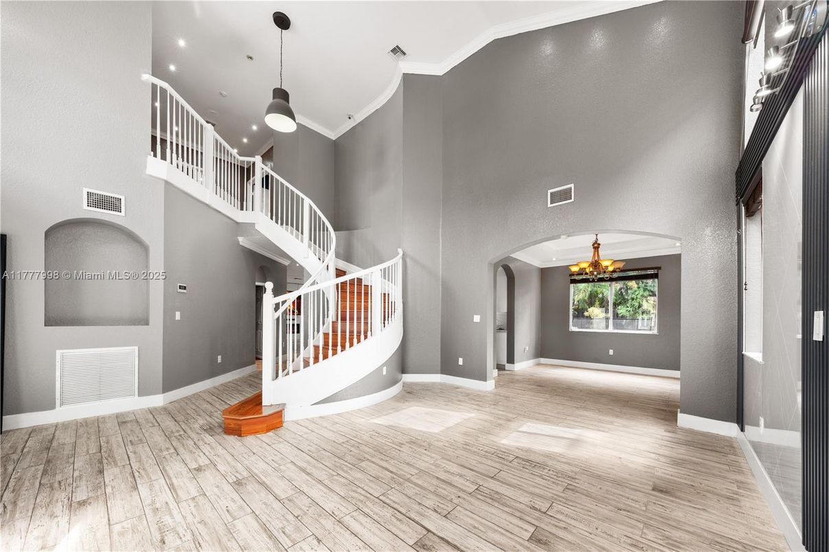 Chandelier, Interior, Pendant Lights, Recessed Lighting, Wood Texture Flooring