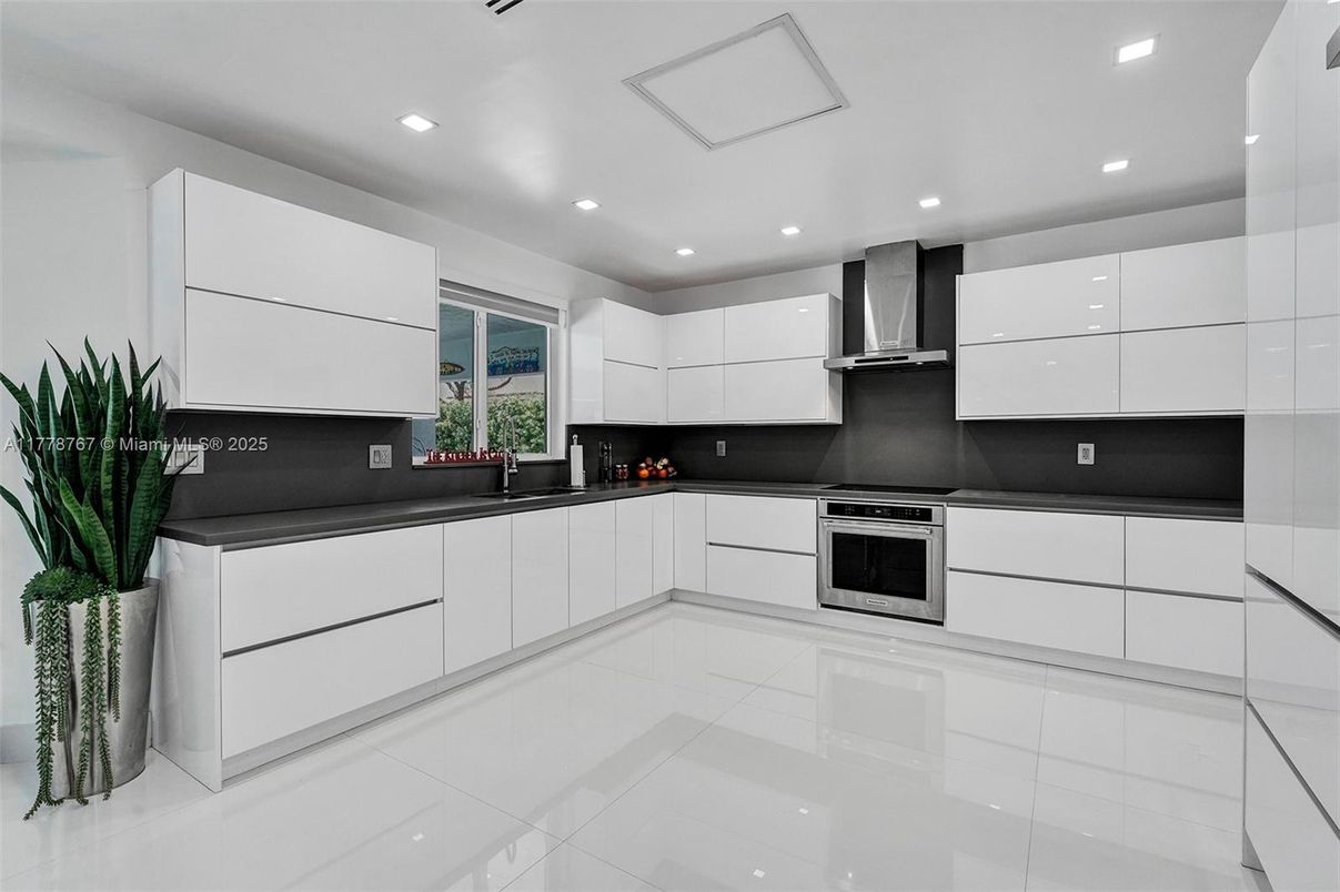 Interior, Kitchen, Recessed Lighting, Stainless Steel Appliances