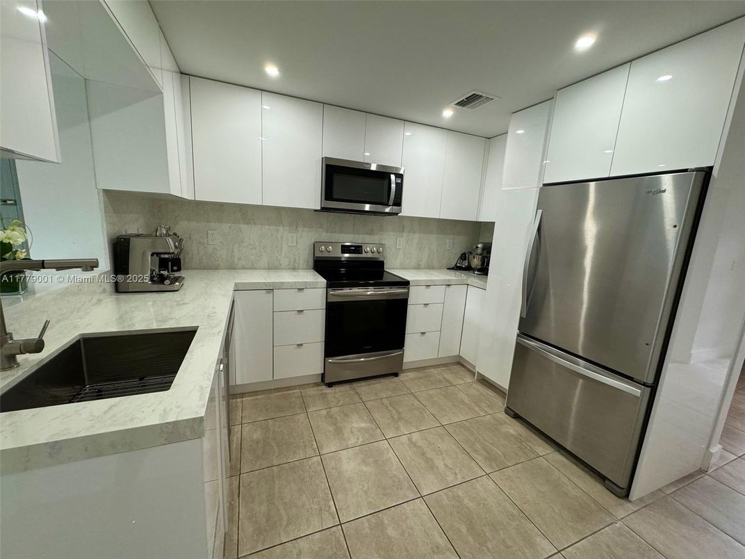 Interior, Kitchen, Recessed Lighting, Stainless Steel Appliances