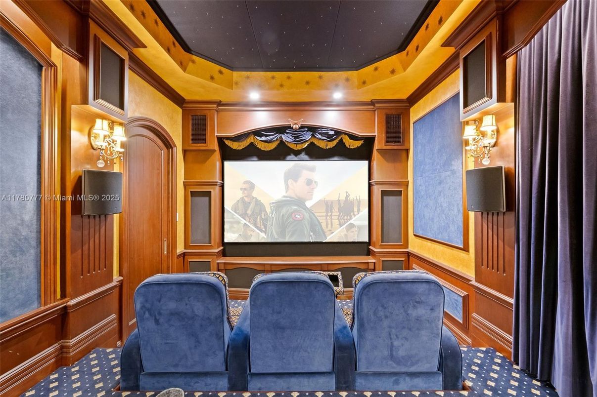Home Theatre Room, Interior, Projection Screen, Recessed Lighting, Theatre Room