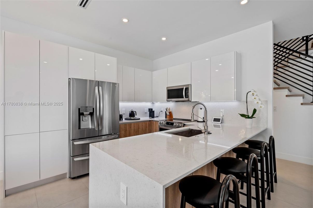 Interior, Kitchen, Recessed Lighting, Stainless Steel Appliances