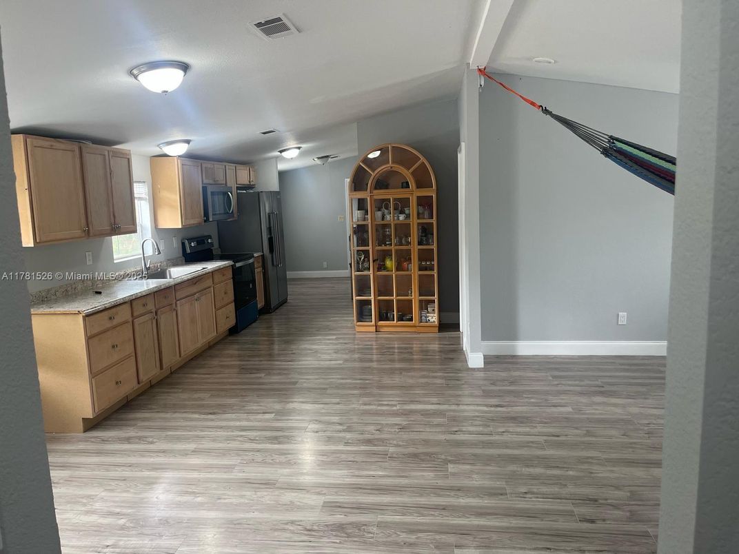 Interior, Kitchen, Wood Texture Flooring