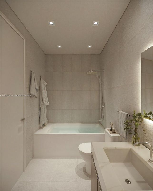 Bathroom, Dual Sink Vanities, Interior, Recessed Lighting