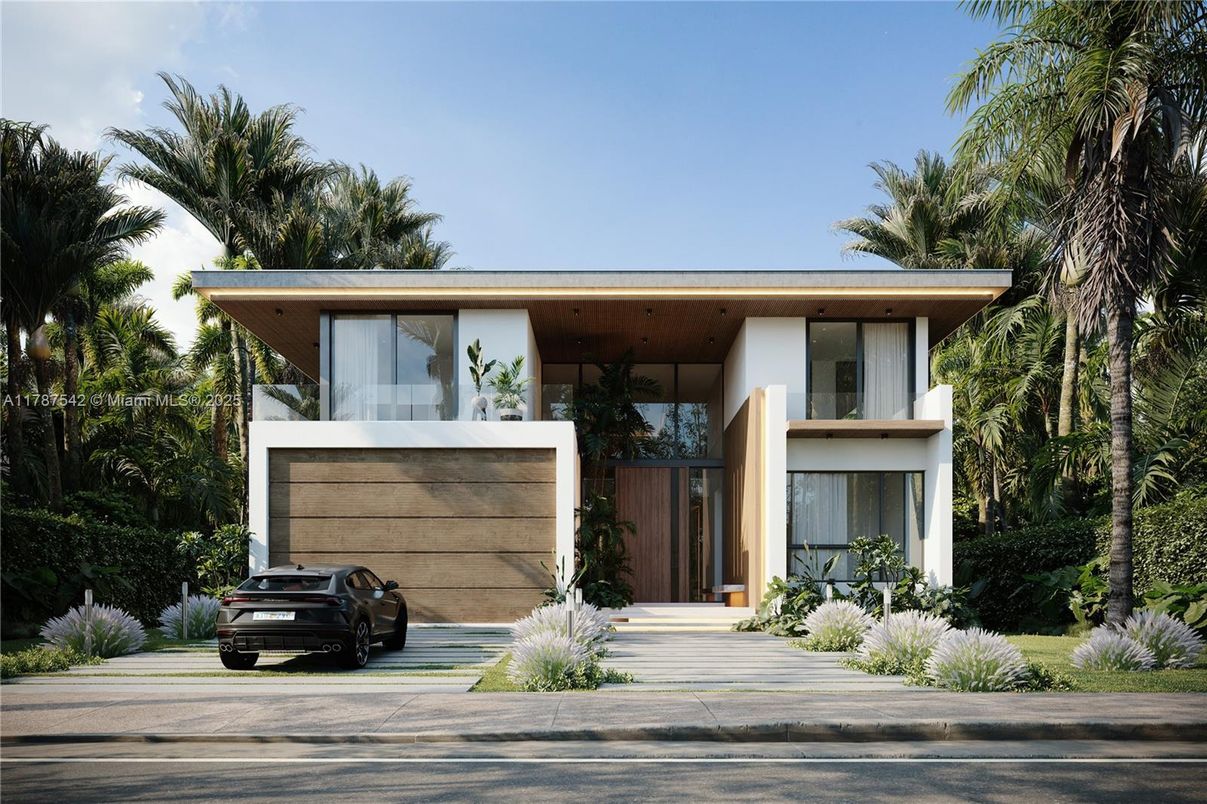 Attached, Exterior, Facade, Modern
