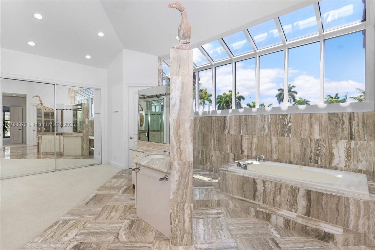 Bathroom, Glass Ceilings, Glass Shower, Interior, Recessed Lighting