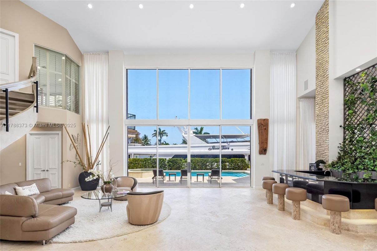Interior, Living room, Recessed Lighting